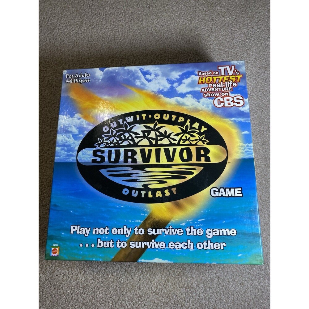 Survivor Board Game 2000 Mattel CBS TV Show Outwit Outplay Outlast Vintage New
